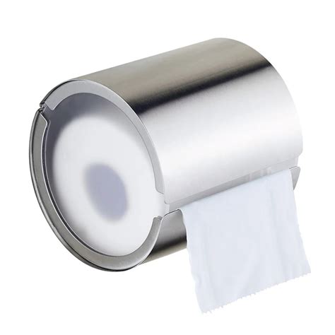 stainless steel cylinder roll paper tissue canister boxes|2 Roll Cylinder Toilet Paper Holder .